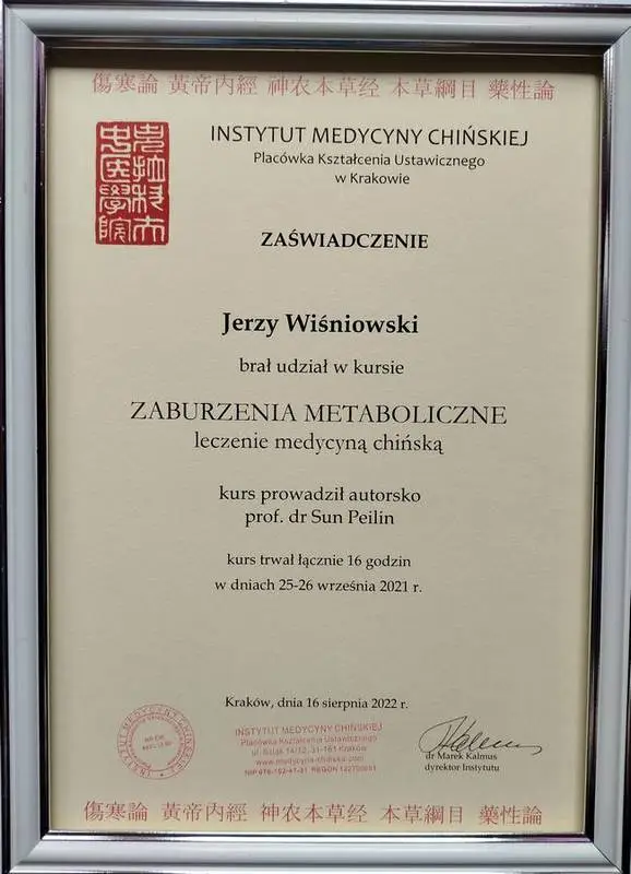 Certyfikat specjalistyczny